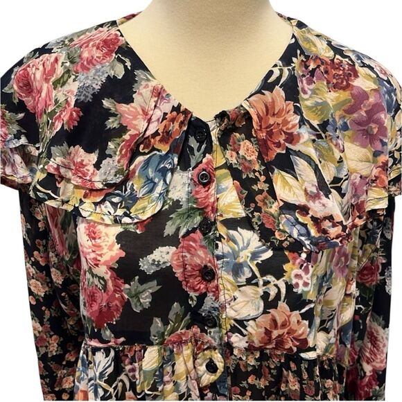 TAKEAWAY | floral button down blouse L - Picture 4 of 7